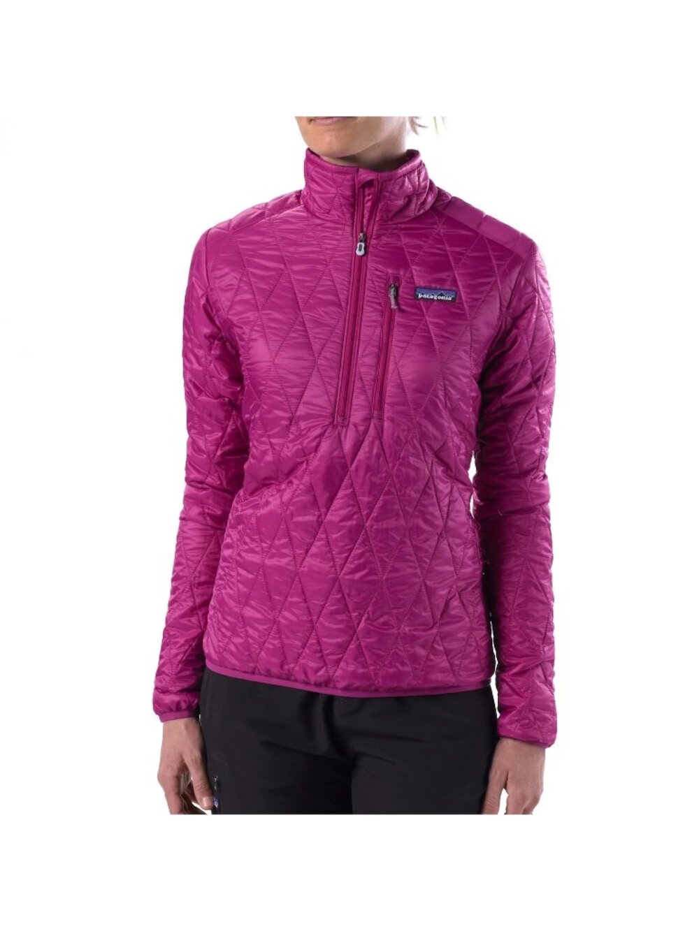 Patagonia Nano Puff Quilted Pullover Jacket Plum Lightweight